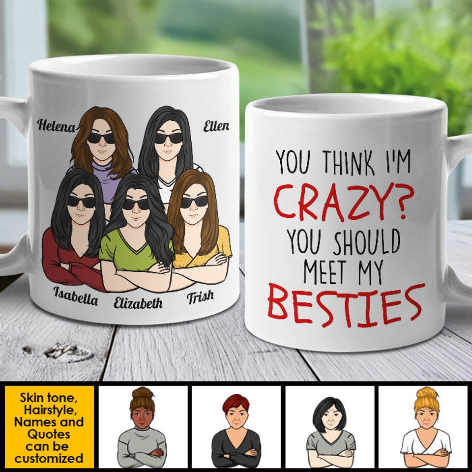 I Hope We're Friends Custom Personalized Bestie Gift Mug