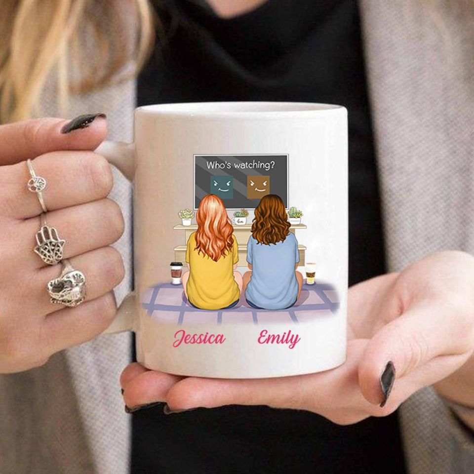 Bestie Friends That Turned Into Family Custom Personalized Sister Gift Mug