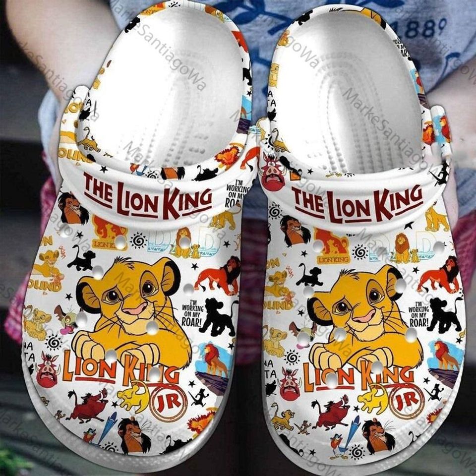 The Lion King Clogs, Simba Clogs, Lion Clogs Shoes, Funny Simba Clogs
