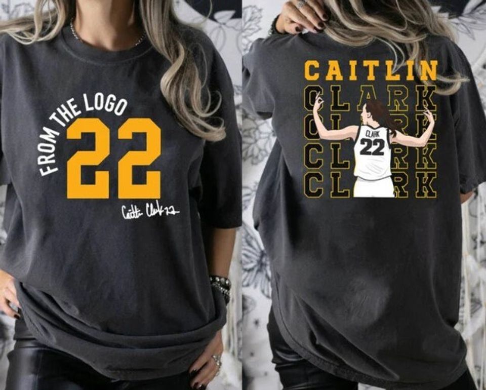 Caitlin Clark Shirt, American Clark 22 Basketball, From The Logo 22 Caitlin Clark T-Shirt