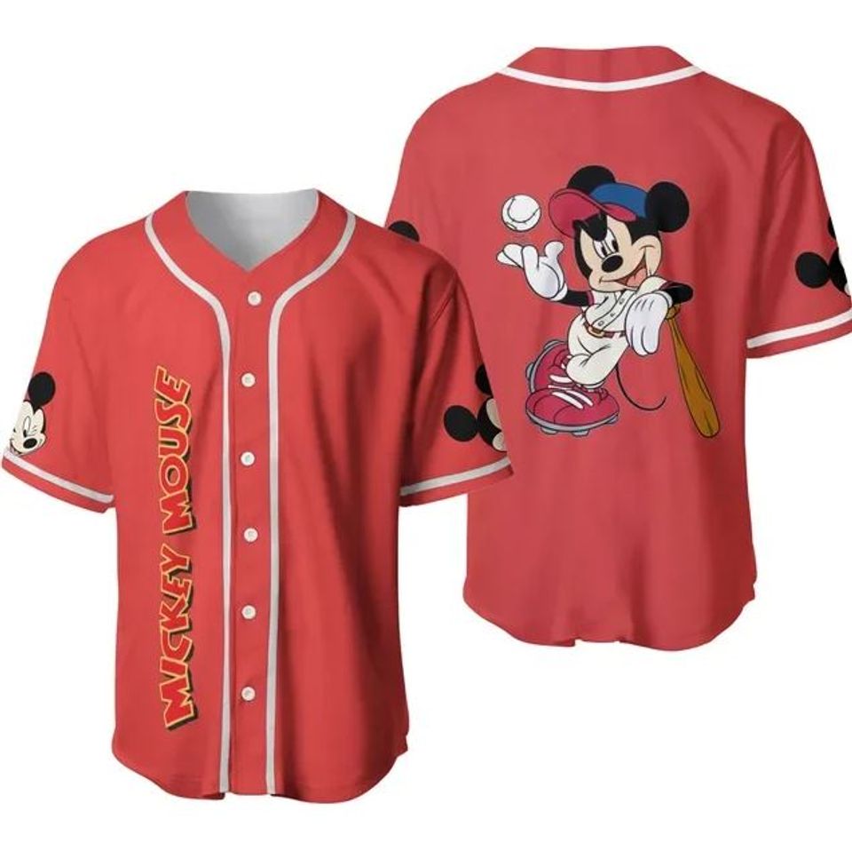 Mickey Mouse Disney Baseball Jersey, Disney Jersey