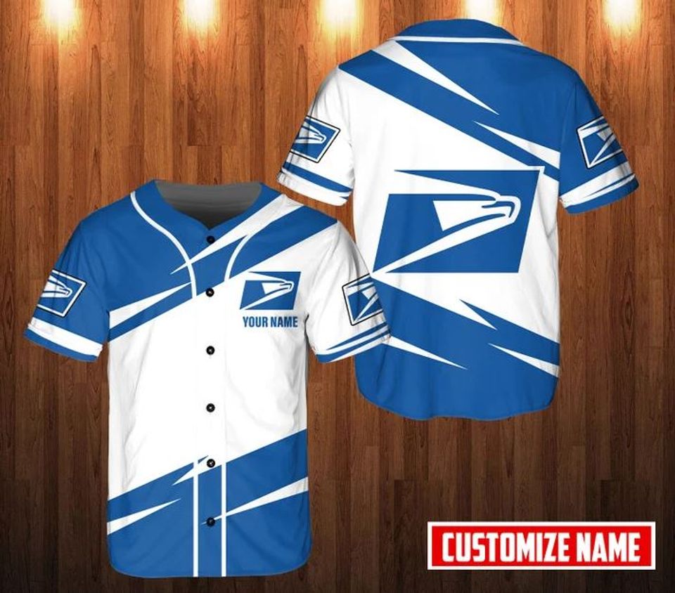 Personalized Postal Service Baseball Jersey, Postal Worker Jersey