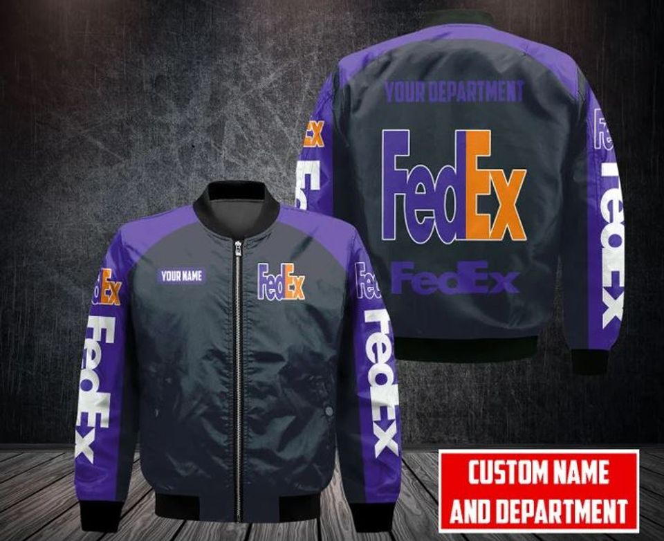 Personalized FedEx Bomber Jacket, FedEx Ground Jacket