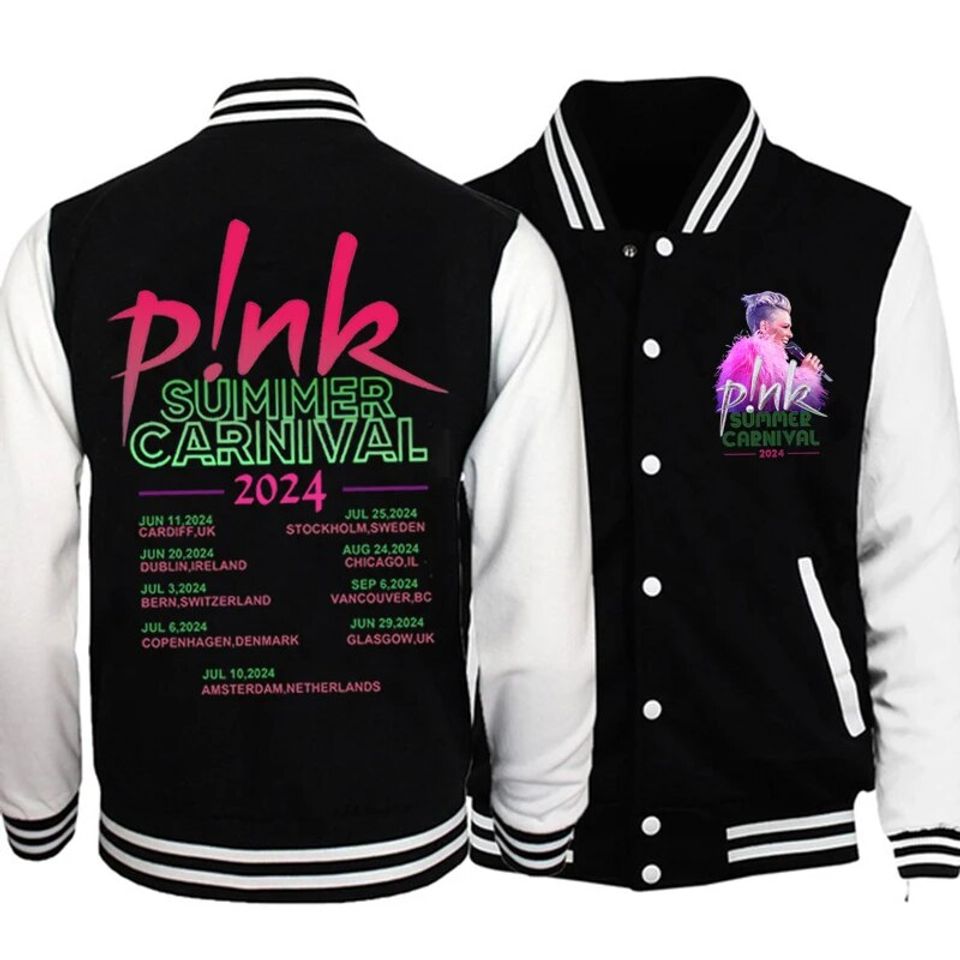 P!nk Pink Summer Carnival Merch PiNk Summer Carnival 2024 Baseball Jacket