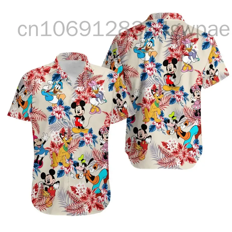 Mickey Mouse and Minnie Mouse Hawaiian Shirts