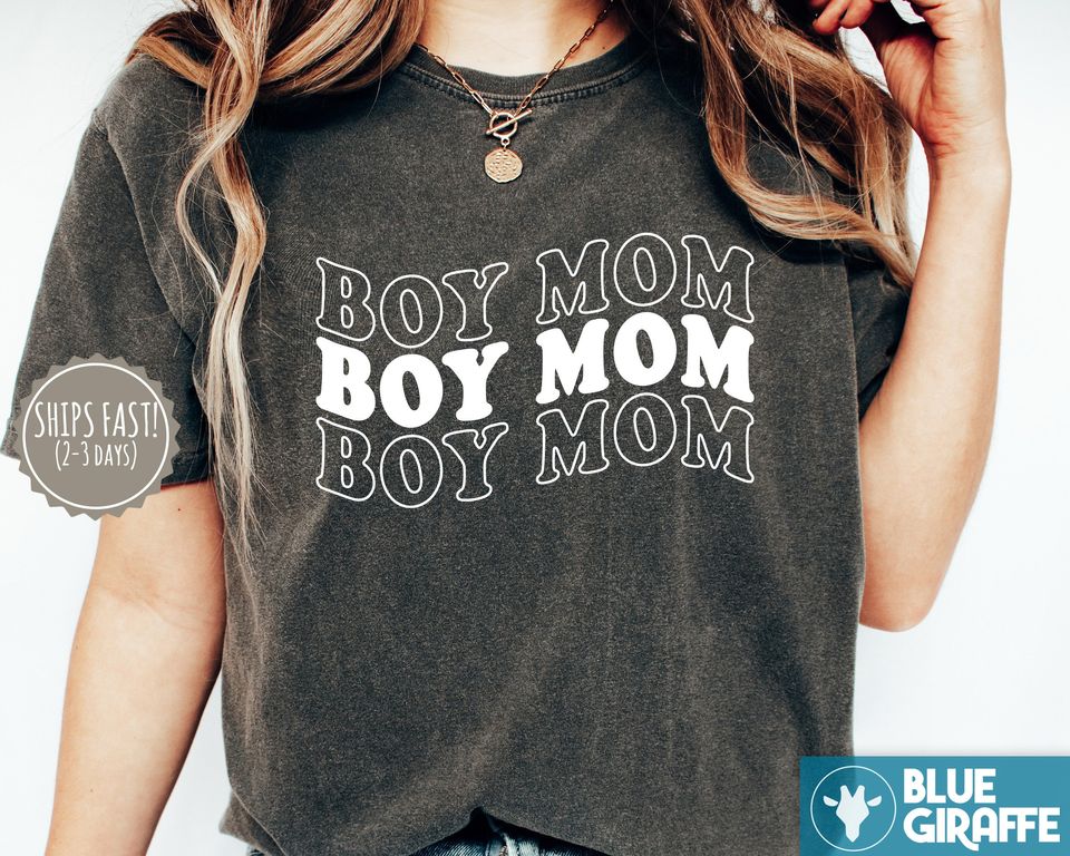Boy Mama TShirt, Mothers Day Shirt, Trendy Mama Shirt