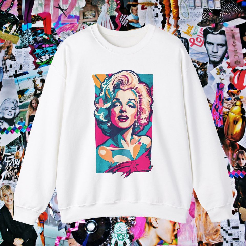 Marilyn Monroe Inspired Sweatshirt, Vintage style sweatshirt