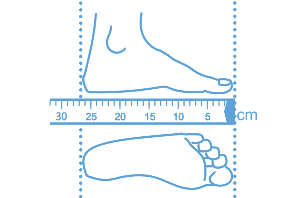 sneakers size chart