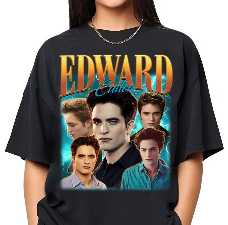 Edward Cullen Retro 90s Shirt, Edward Cullen Bootleg, Robert Pattinson T-shirt