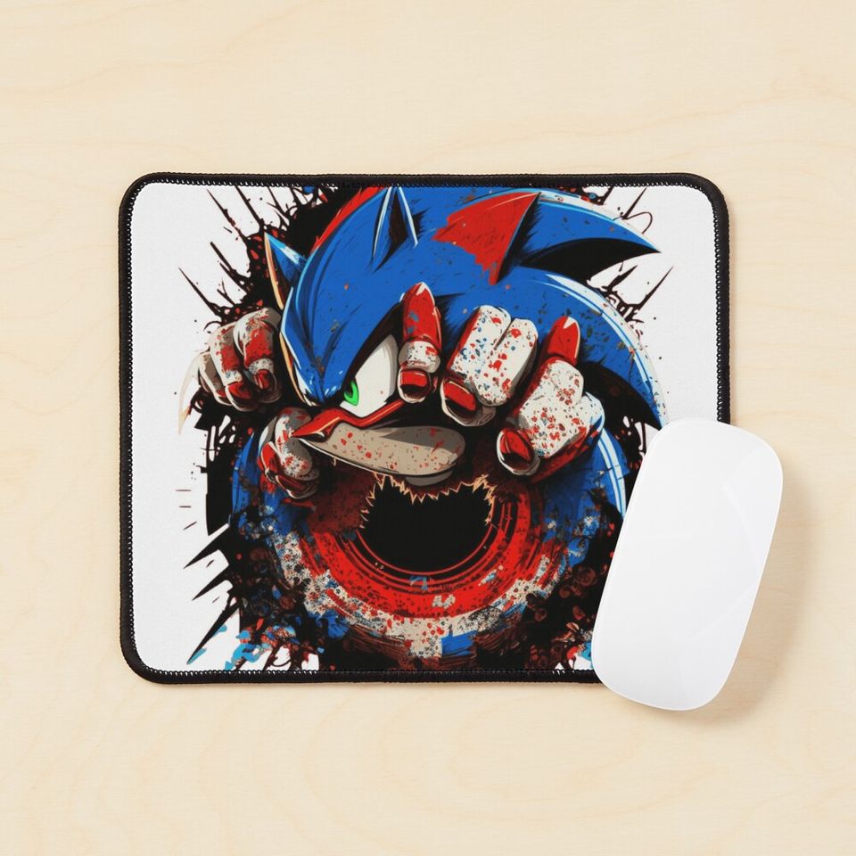 Angry Sonic - The Hedgehog Mouse Pad