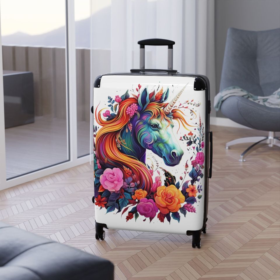Unicorn beautiful cute Suitcase Luggages