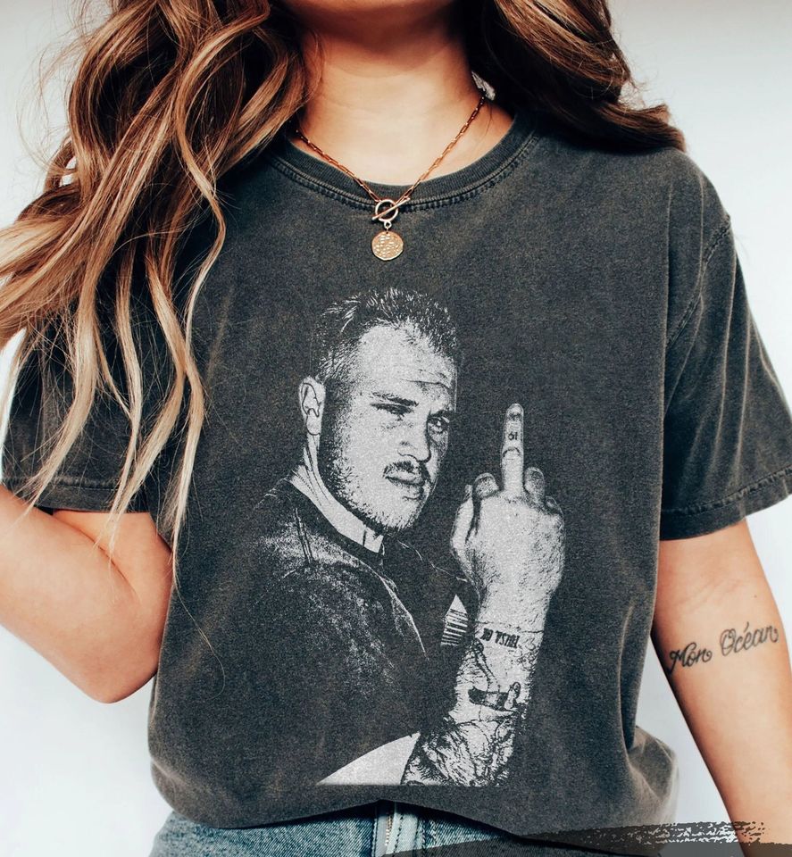 Funny Middle Finger From Zach Bryan Shirt, Zach Vintage Shirt