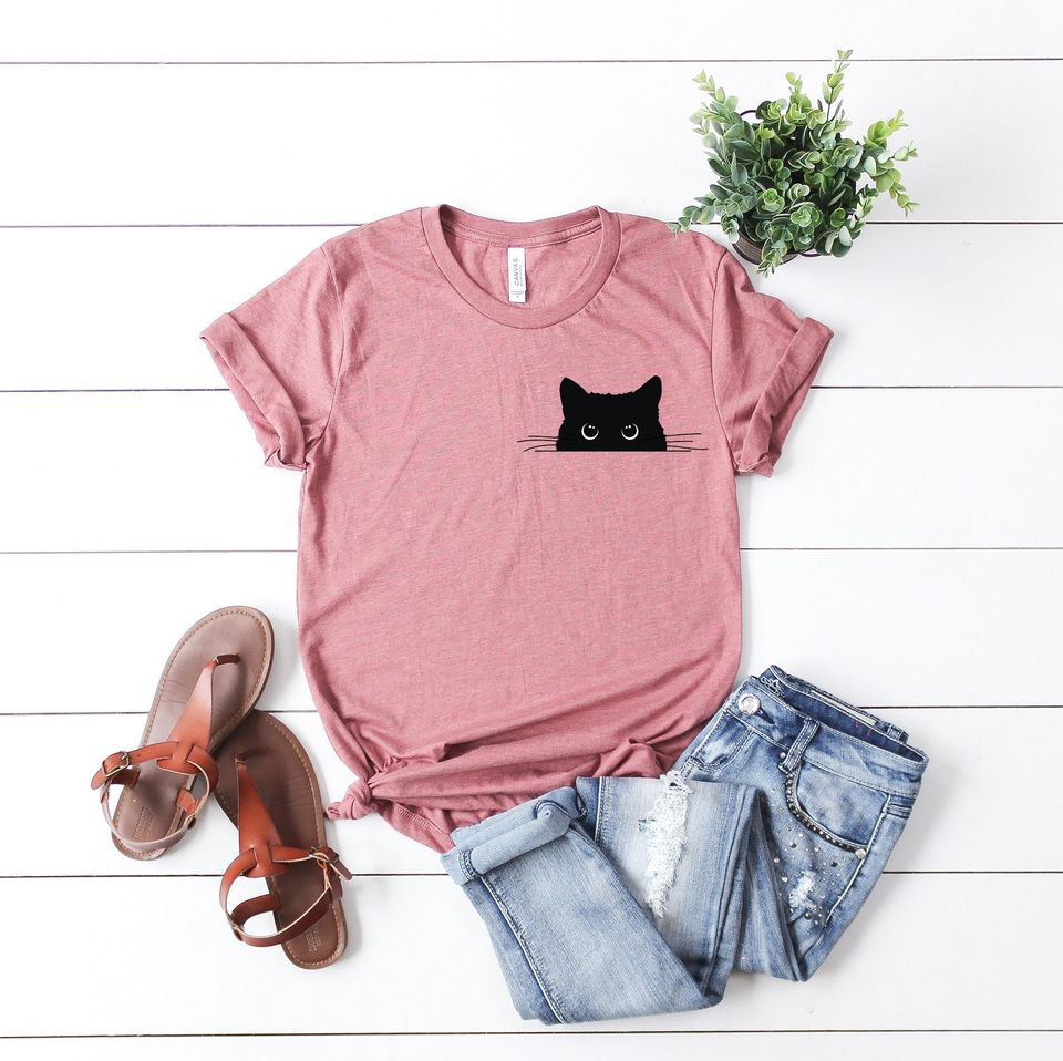 Black Cat T-Shirt, Black Cat Gifts, Cat Mom