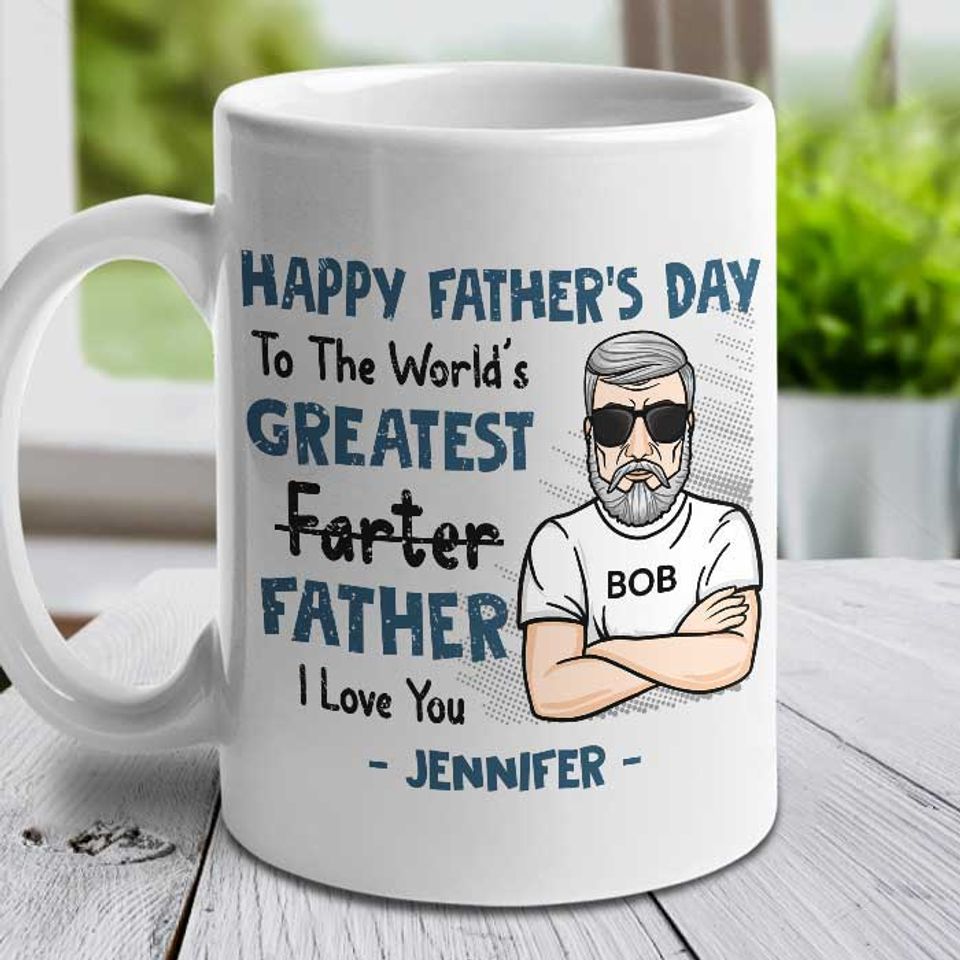 World's Greatest Father Custom Gift For Father's Day Personalized Mug