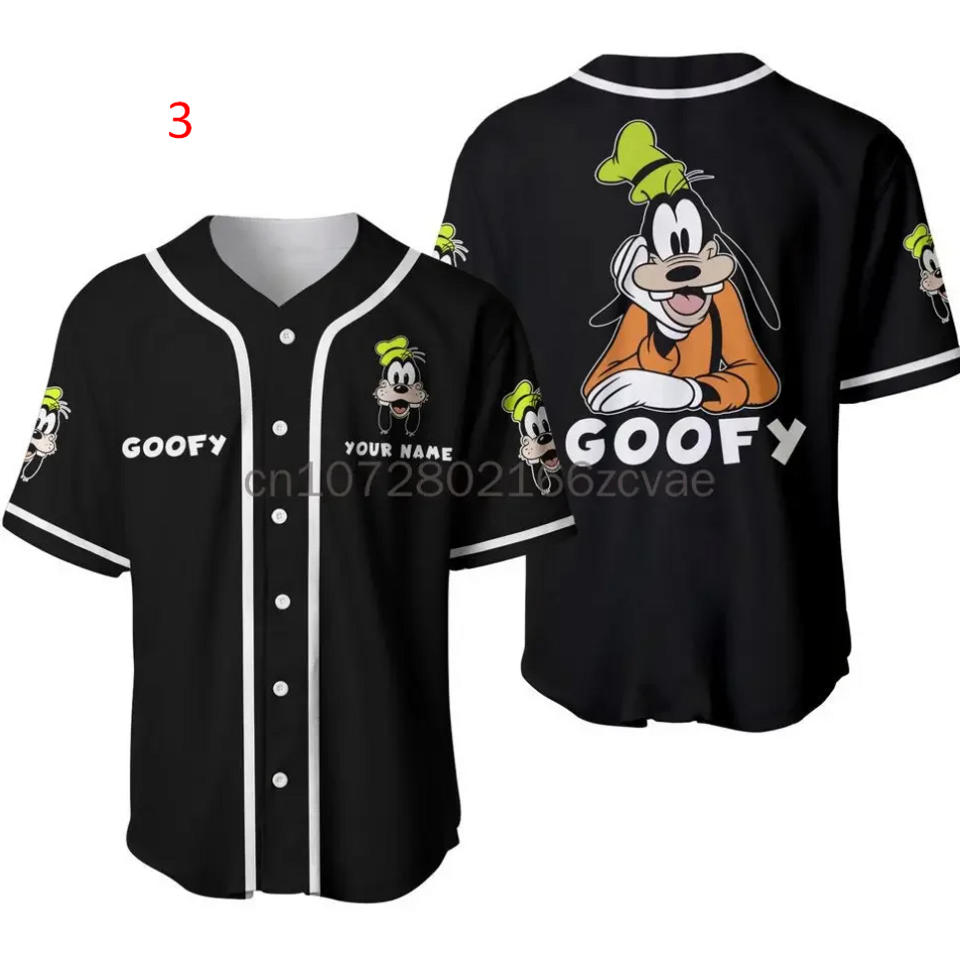 2024 Custom Name Disney Goofy Baseball Jersey