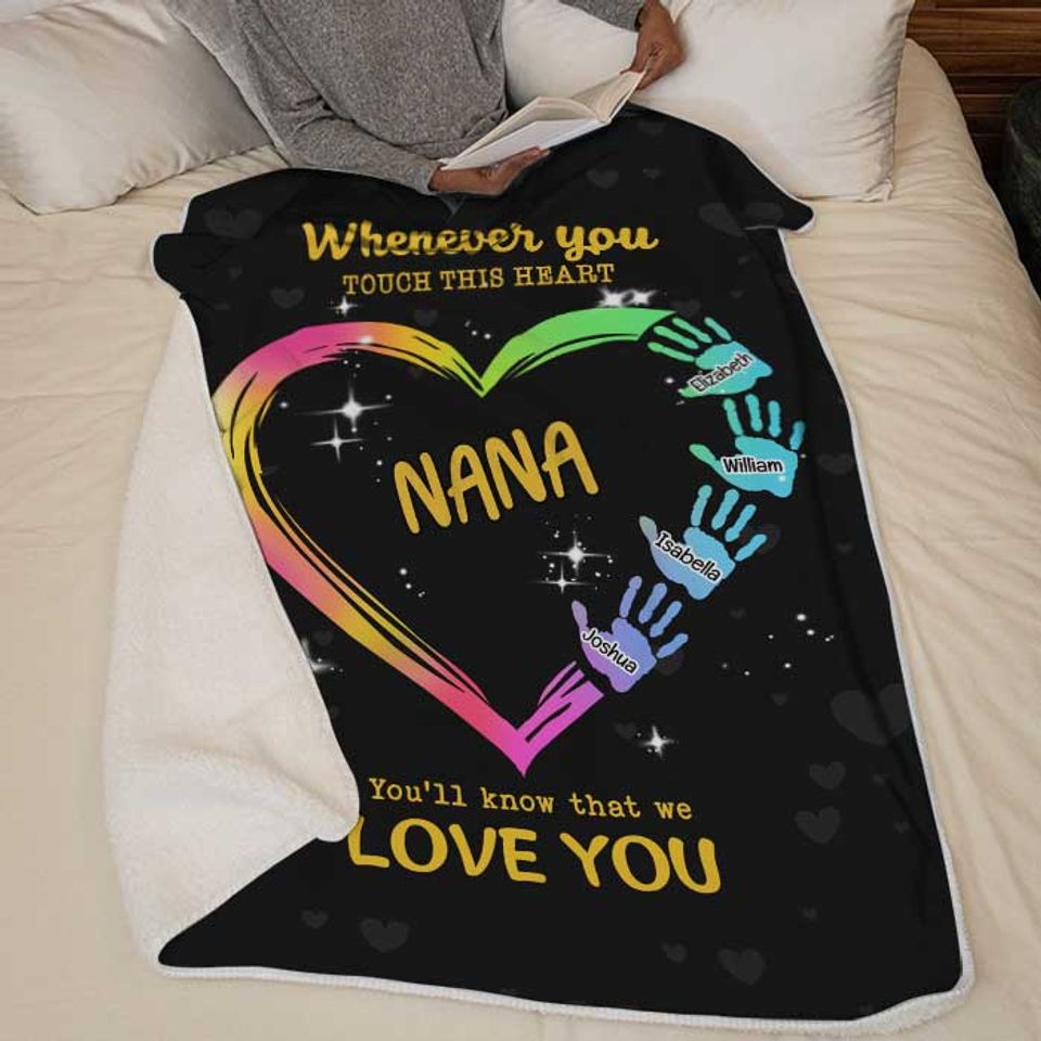 You’ll Know That We Love You Custom Grandparents Christmas Gift Personalized Blanket