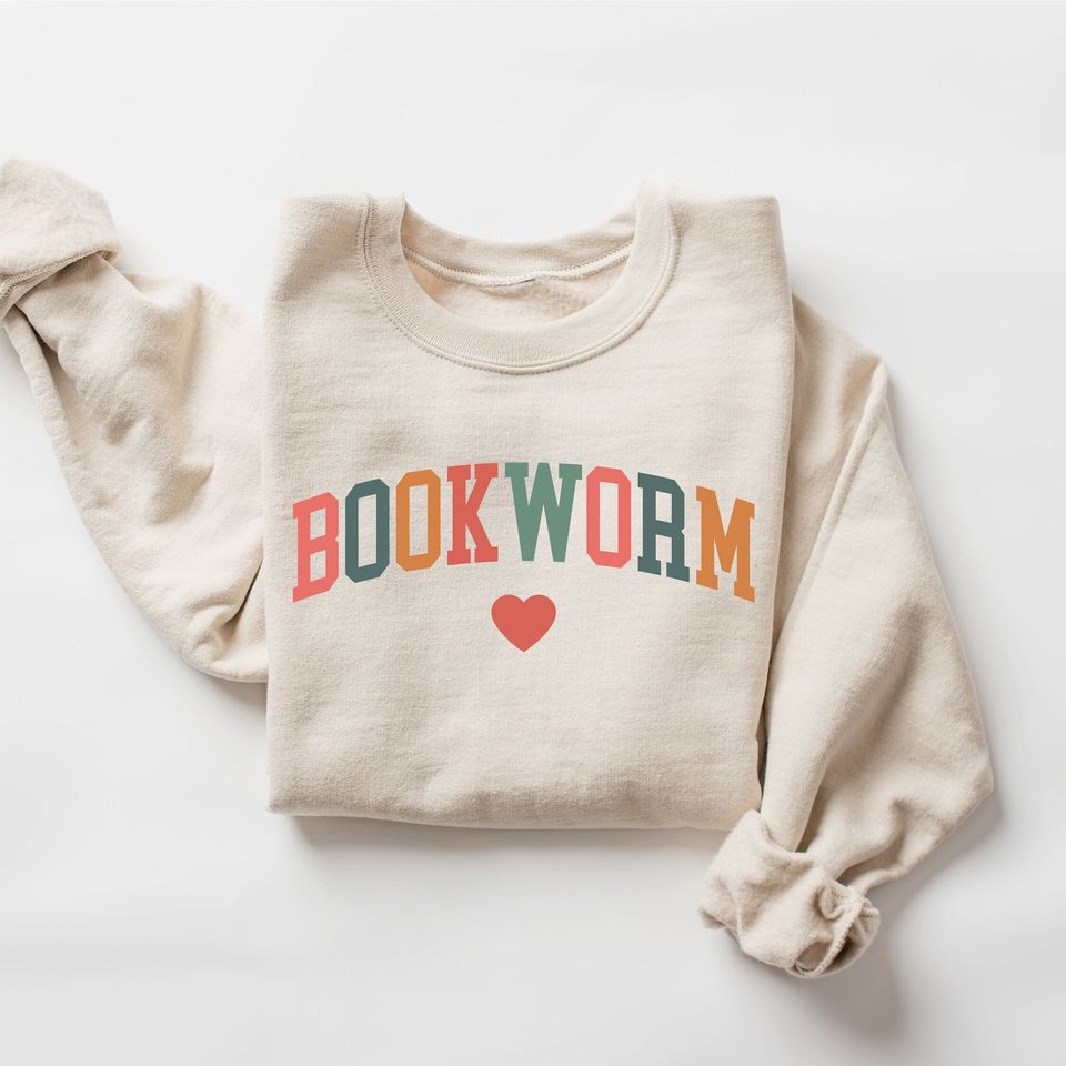 Bookworm Sweatshirt, Cute Teacher Books Lover Sweatshirt, ESL Teacher Sweatshirt, Teacher Reading Sweatshirt, Group Teacher Shirt