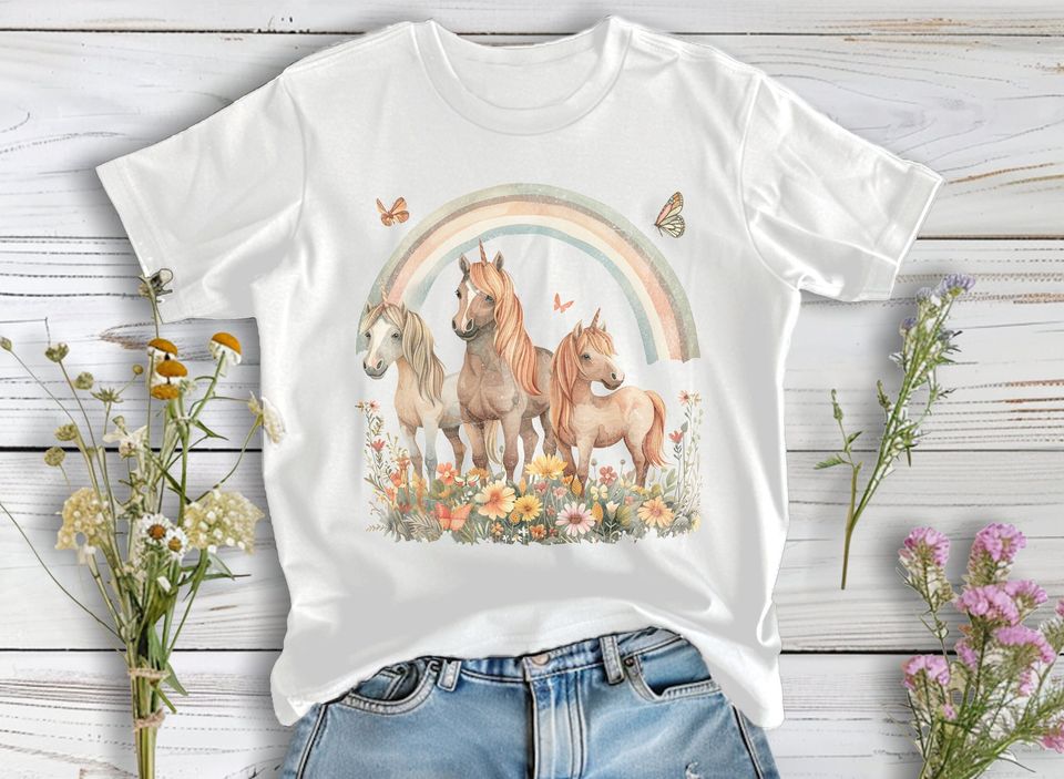Unicorn and Rainbow Youth T-shirt