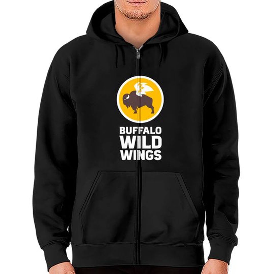 Buffalo Wild Wings logo Zip Hoodies