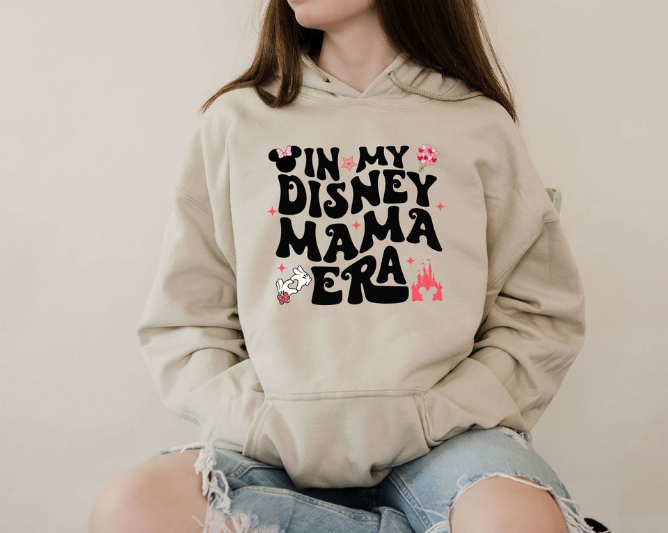 Minnie Mouse Mama Hoodie, In My Disney Mom Era Sweat, Disney Mom , Disney Mothers Day Gift, Disneyland Hoodie, Disney Mama Hoodie