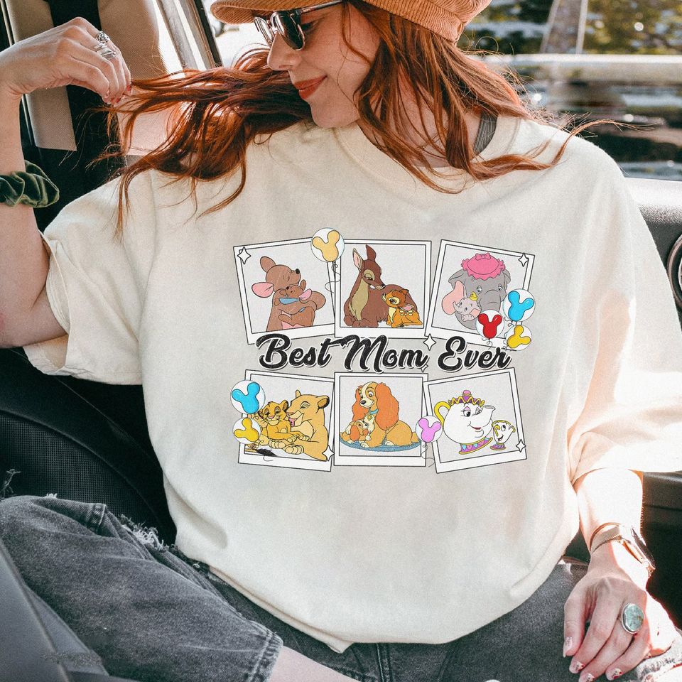 Dumbo Mrs. Potts Bambi Kanga Shirt| Best Mom Ever Shirt | Disney Shirt
