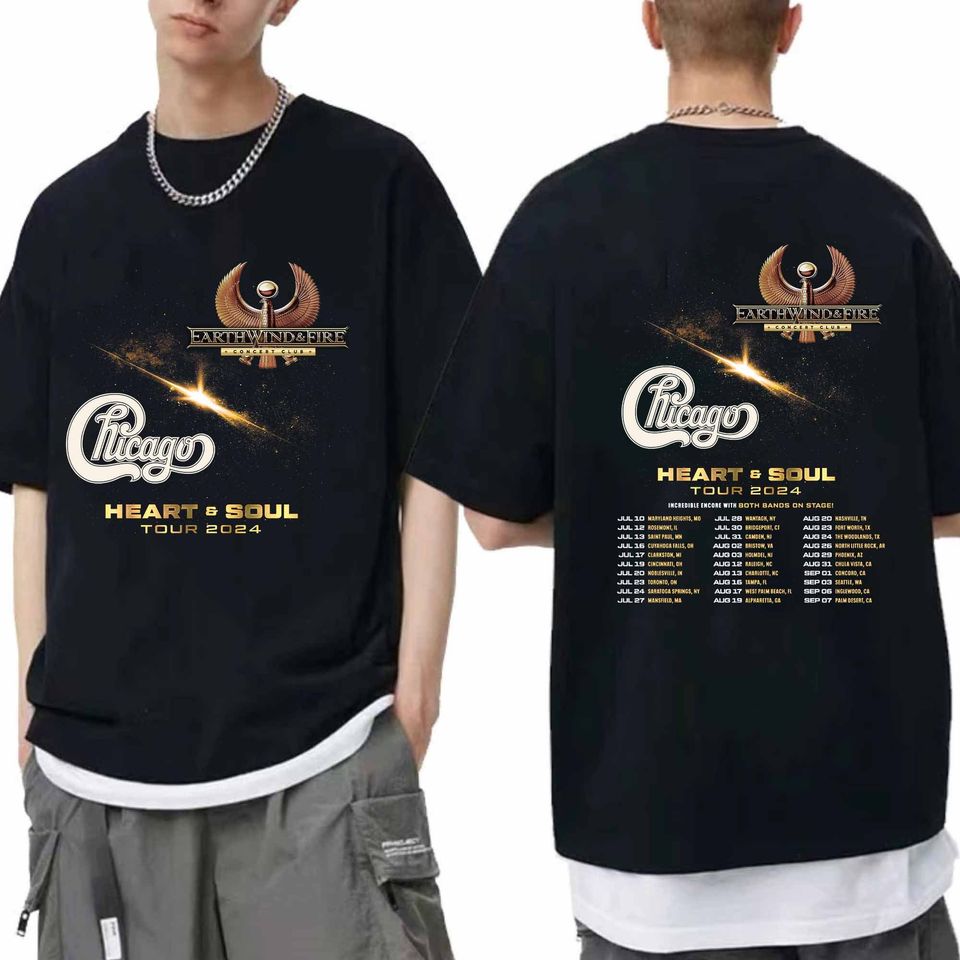 Earth Wind And Fire And Chicago Tour 2024 Shirt