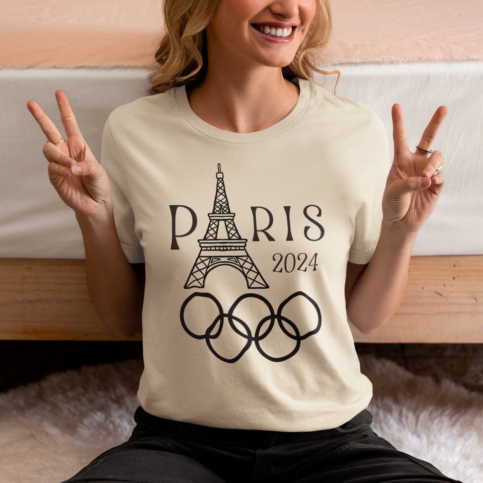 Olympics Paris 2024 Games shirt, Eiffel Tower shirt, Sports Fan Friend Gift, Travel To France for 2024 Olympics T-Shirt, Paris France Shirt