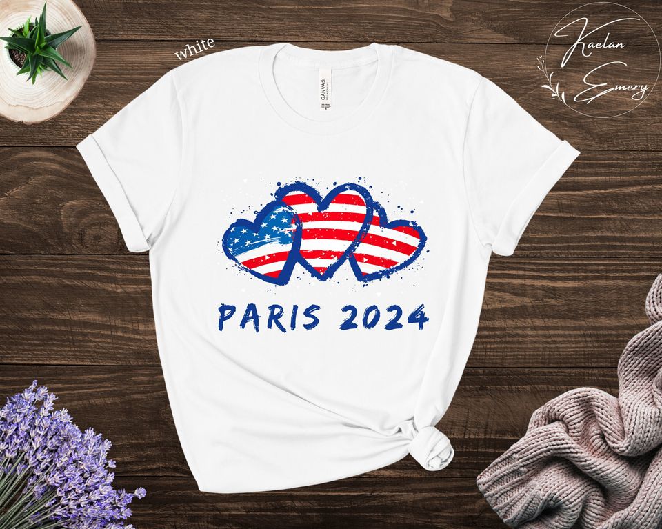 Paris Summer Games 2024 Shirt, Summer Games Shirt, Patriotic Shirt, USA Shirt, Sports Fan Gift,  Let the Games Begin, Team Fanwear Tshirt