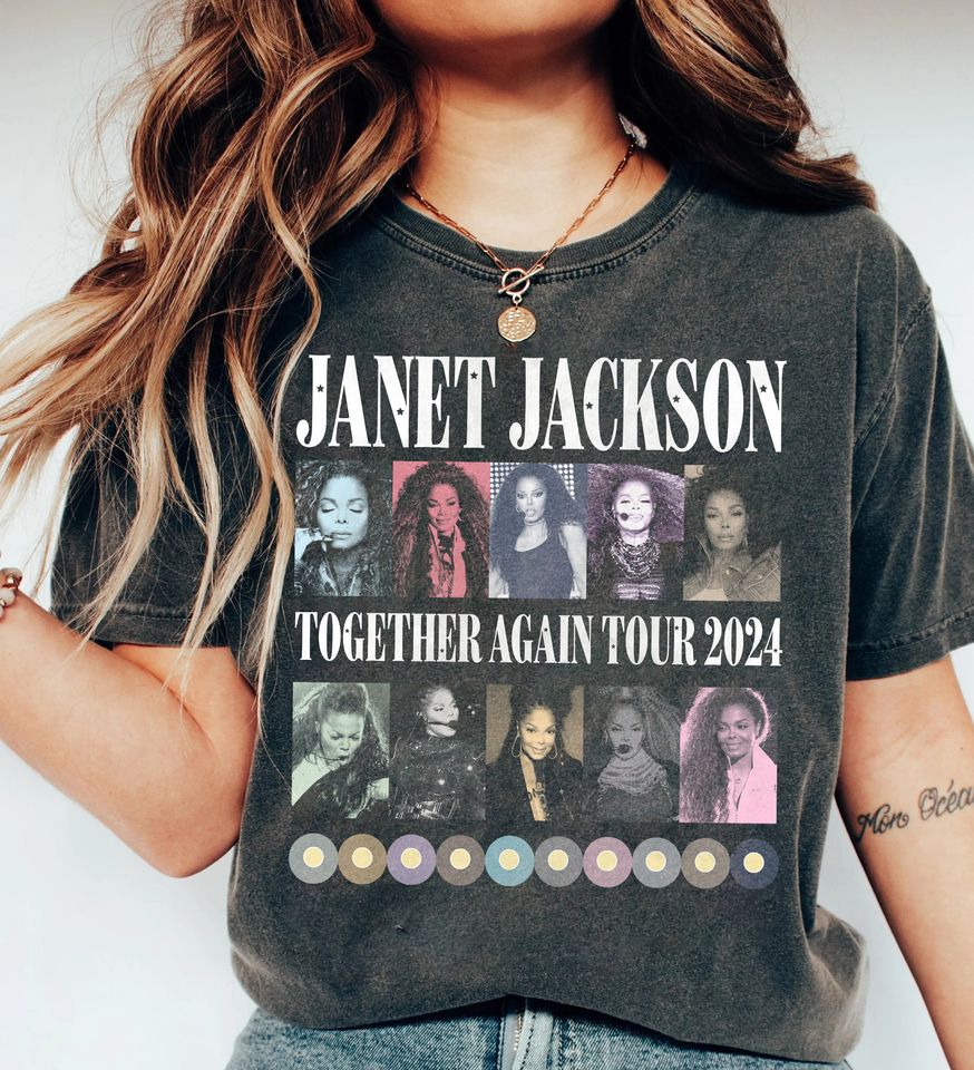 Janet Jackson 90s Vintage Shirt, Janet Jackson Together Again Tour 2024 T-Shirt, Janet Jackson Music Tour Tee, Gift for Fans shirt