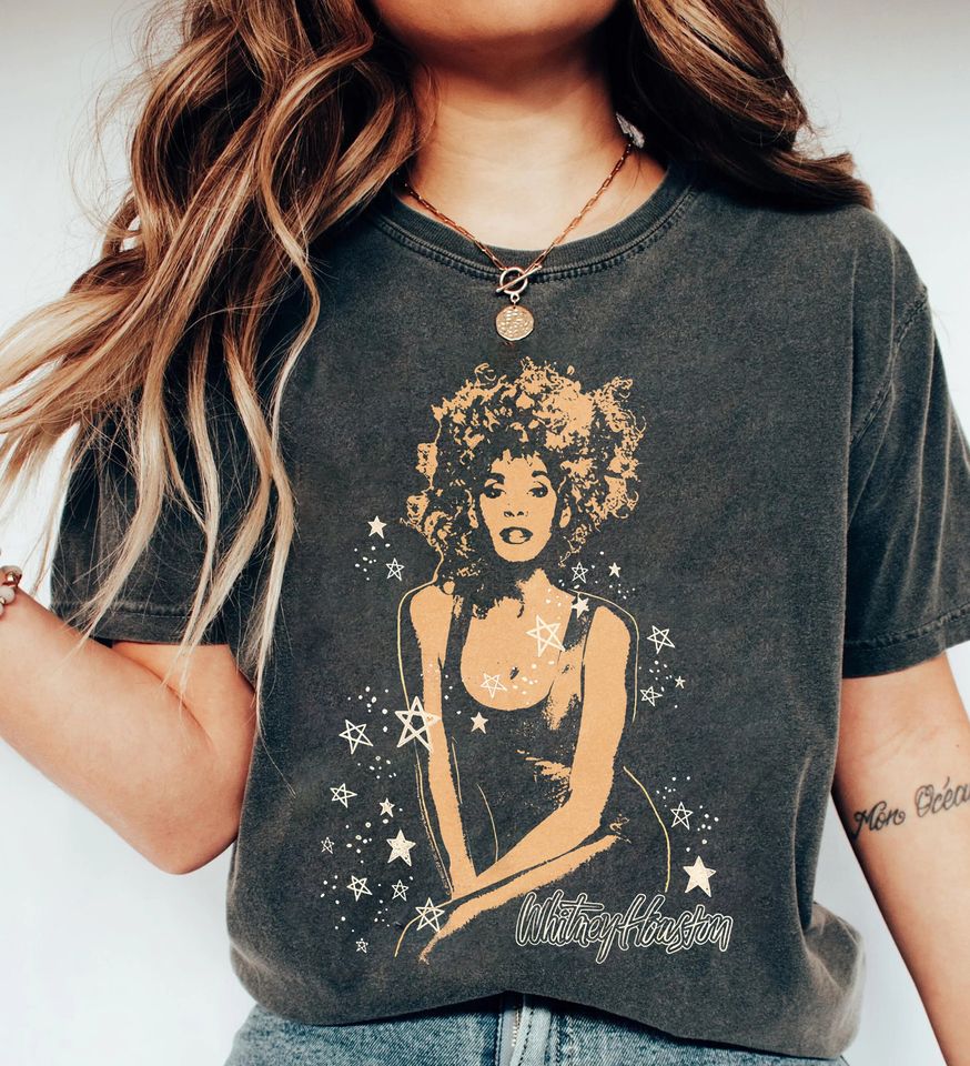Vintage Whitney Houston Shirt, Whitney Houston Country Music Shirt, Whitney Graphic Shirt, Retro Whitney Houston Shirt Men Women