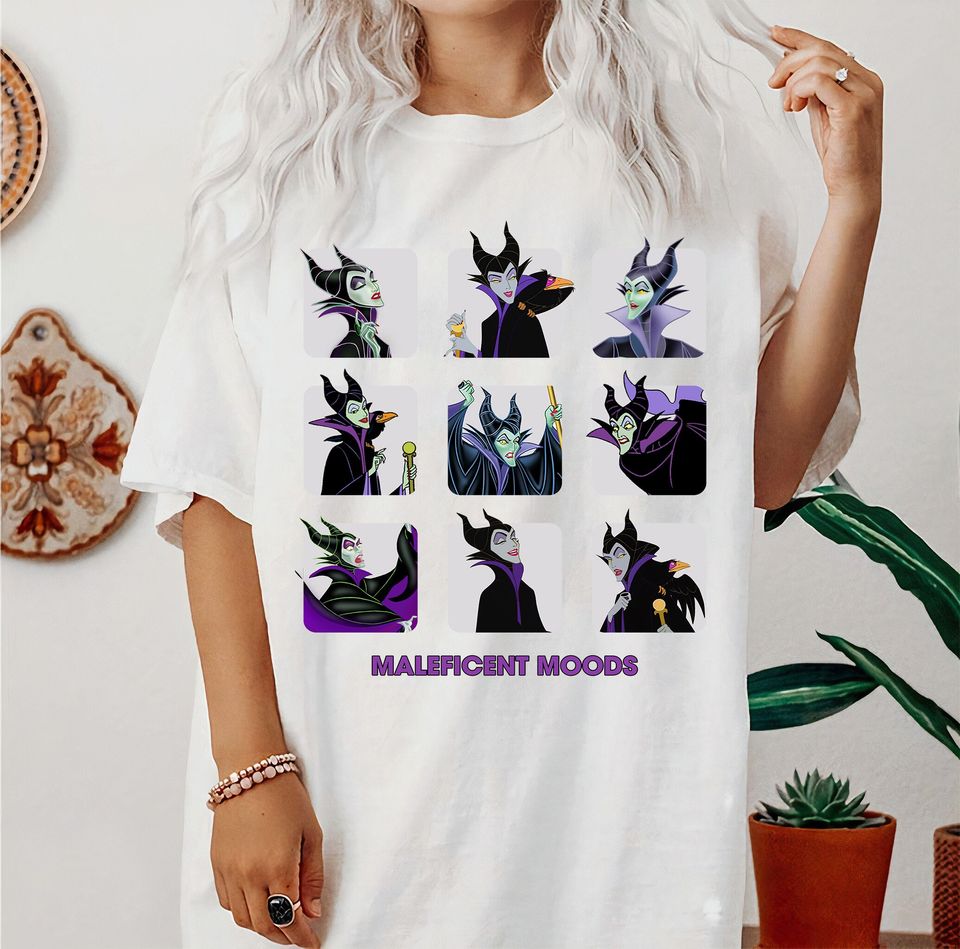 Disney Maleficent Moods Funny Horror T-shirt