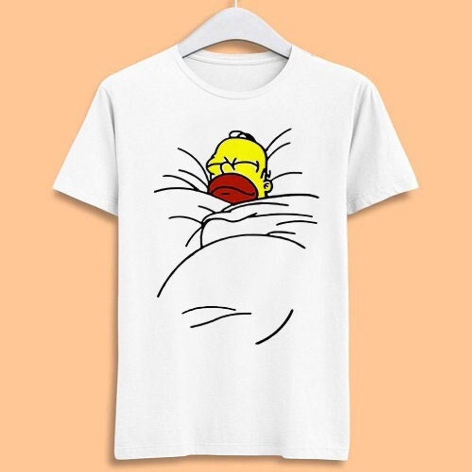 Homer Simpson Sleeping Lazy, The Simpson Funny Cartoon Unisex T-Shirt