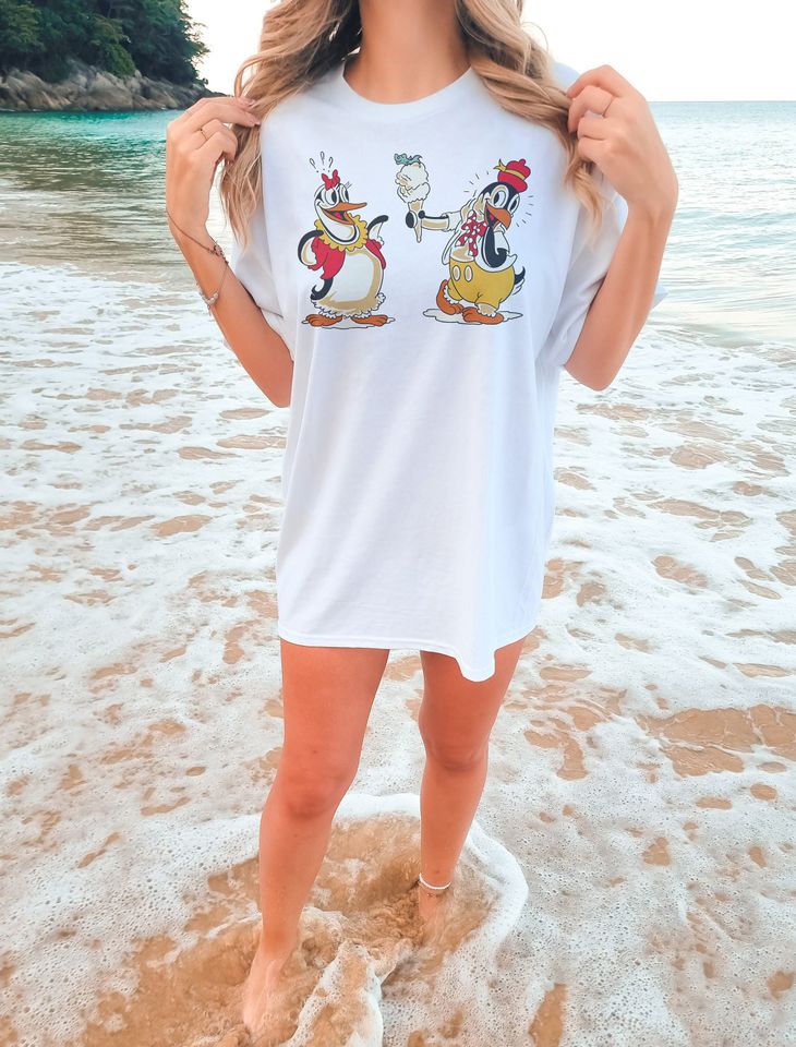Penguin Graphic Tee, Animal Lover Shirt, Cute Penguin