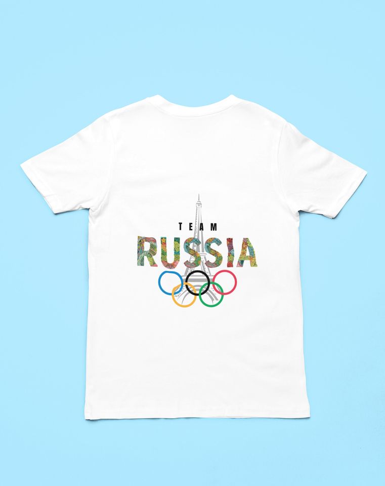 Russia Olympics T-Shirt, France Summer Olympics 2024, Eiffel Tower Shirt Design