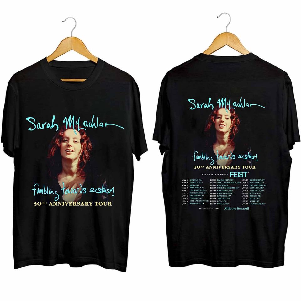Sarah McLachlan Fumbling Towards Ecstasy 30th Anniversary Tour Shirt