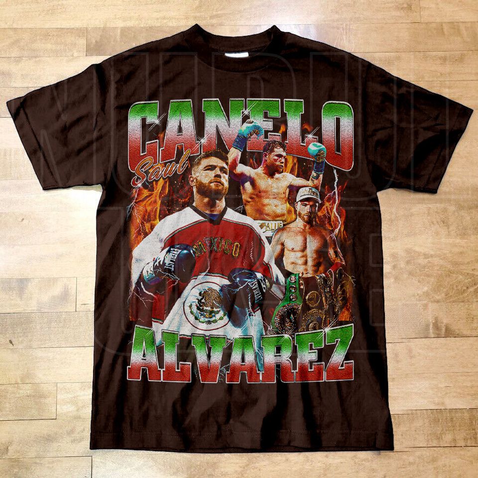 Vintage Style Canelo Alvarez T Shirt, Boxing shirt, Classic 90s Graphic Tee, Unisex, Vintage Bootleg, Retro Design