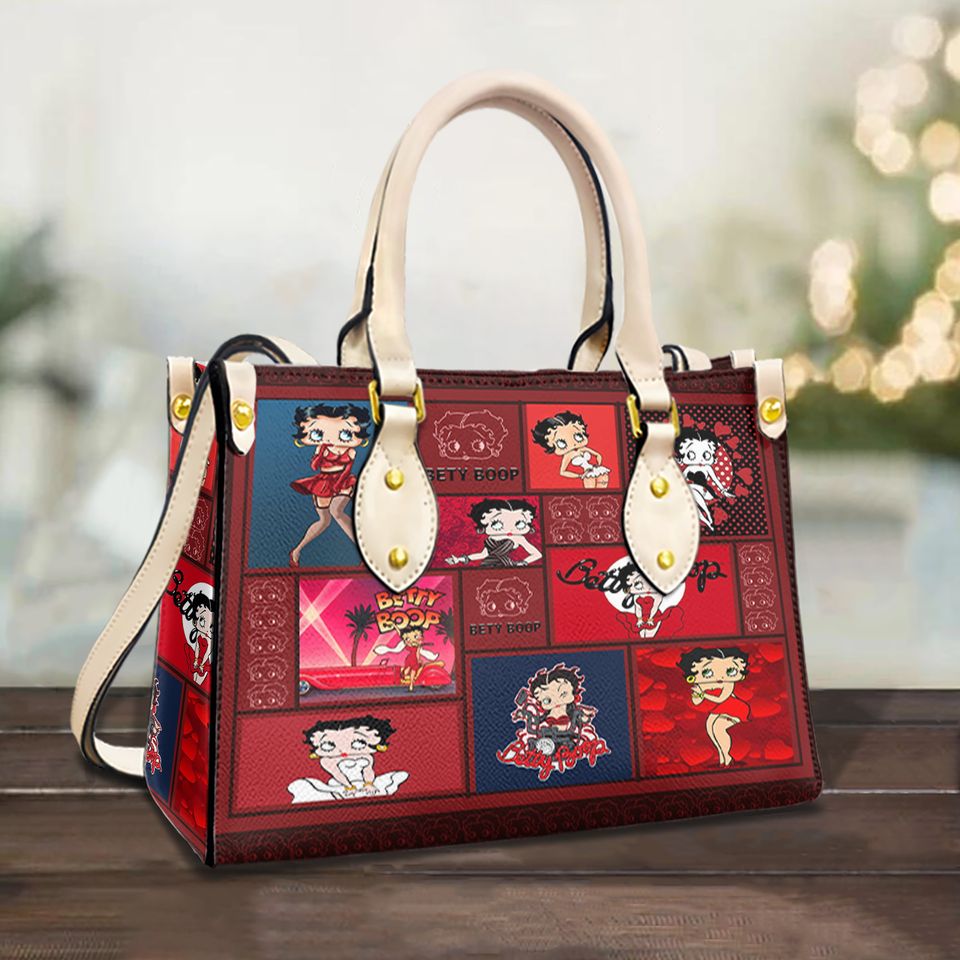 Betty Boop Cartoon Leather Bag