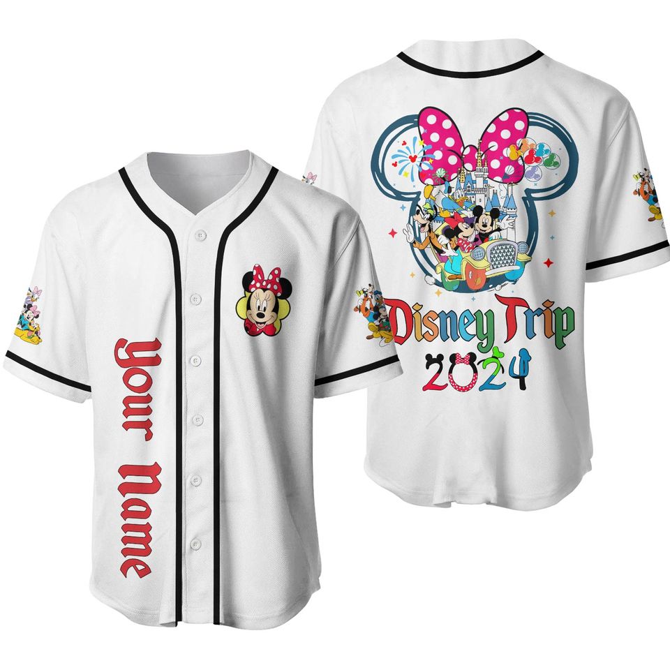Disneyland Ready To Press Minnie And Friends Baseball Jersey