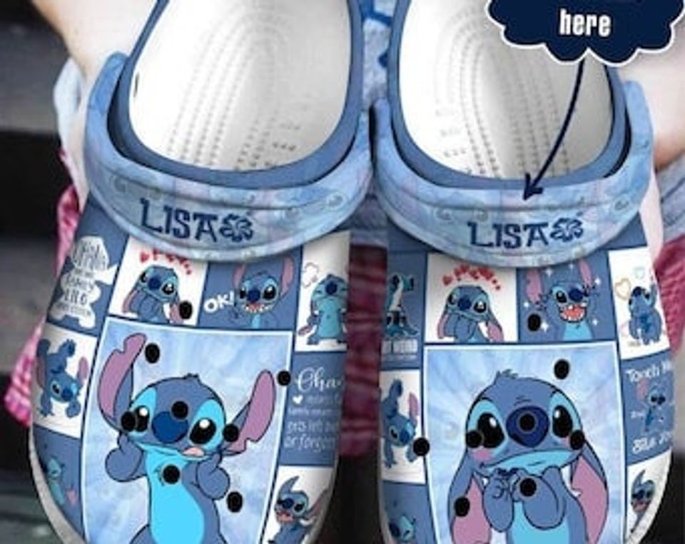 Personalized Lilo Stitch Clog Shoes, Clog Shoes Halloween For Family Clogs