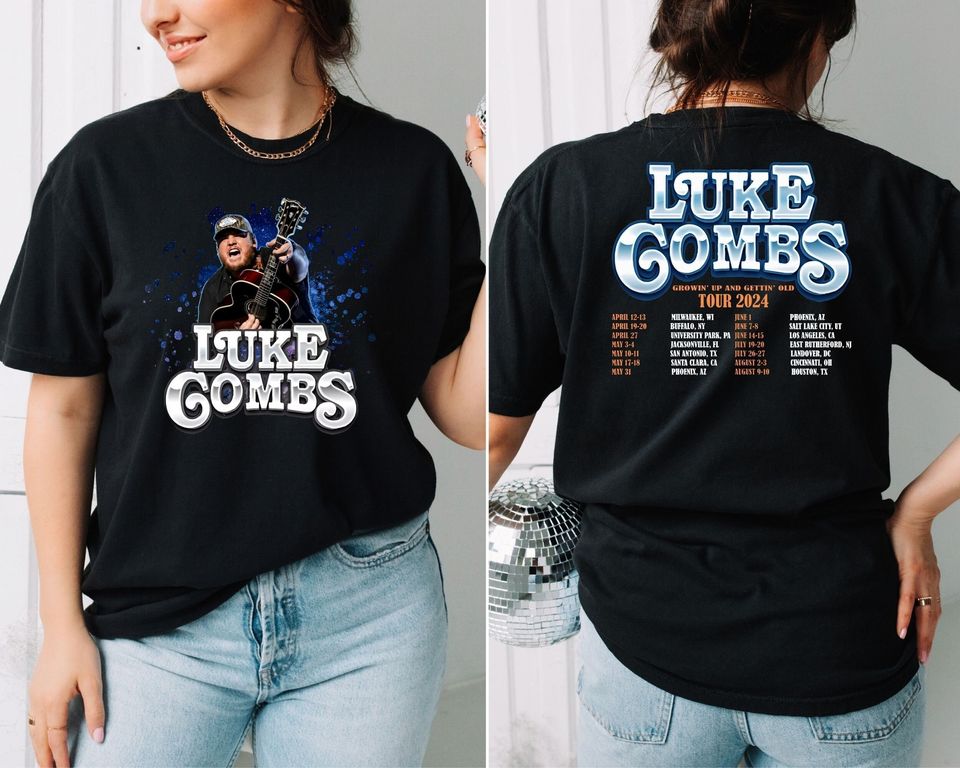 Lukee Comb 2024 Tour Shirt, Lukee Comb Shirt, Lukee Comb Merch, Country Music Fan Shirt, Cowboy Combs Bullhead Double Sided T-Shirt