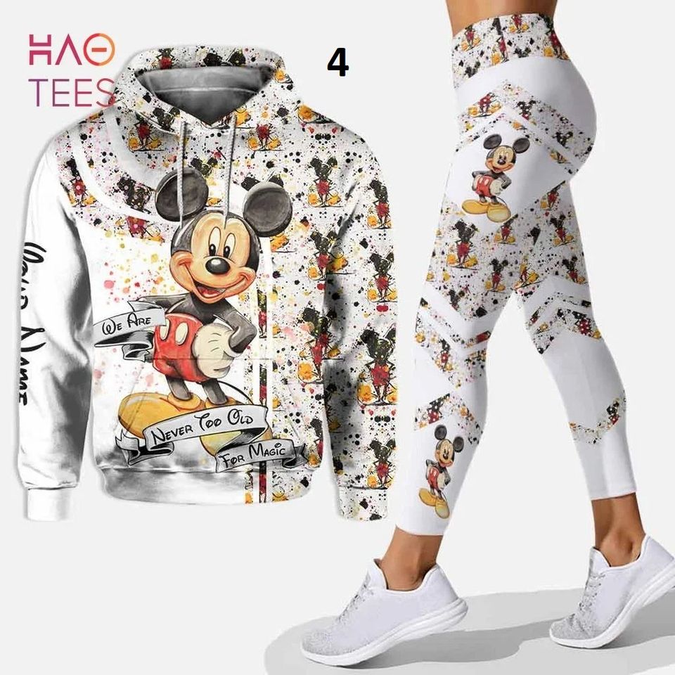 Disney Mickey Mouse 3D Hoodie Leggings Set