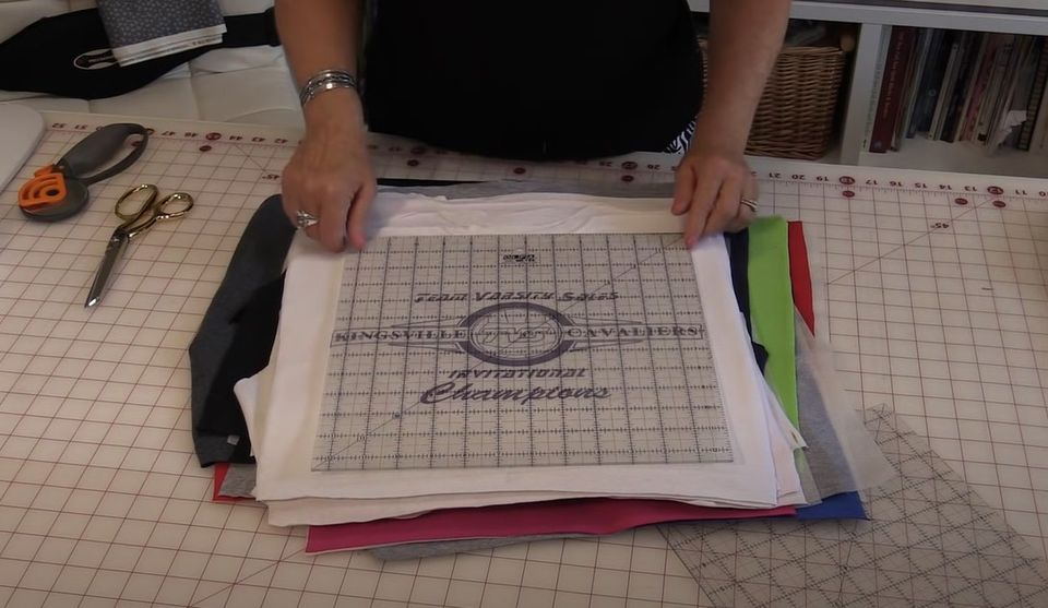 Designing your t-shirt quilt layout