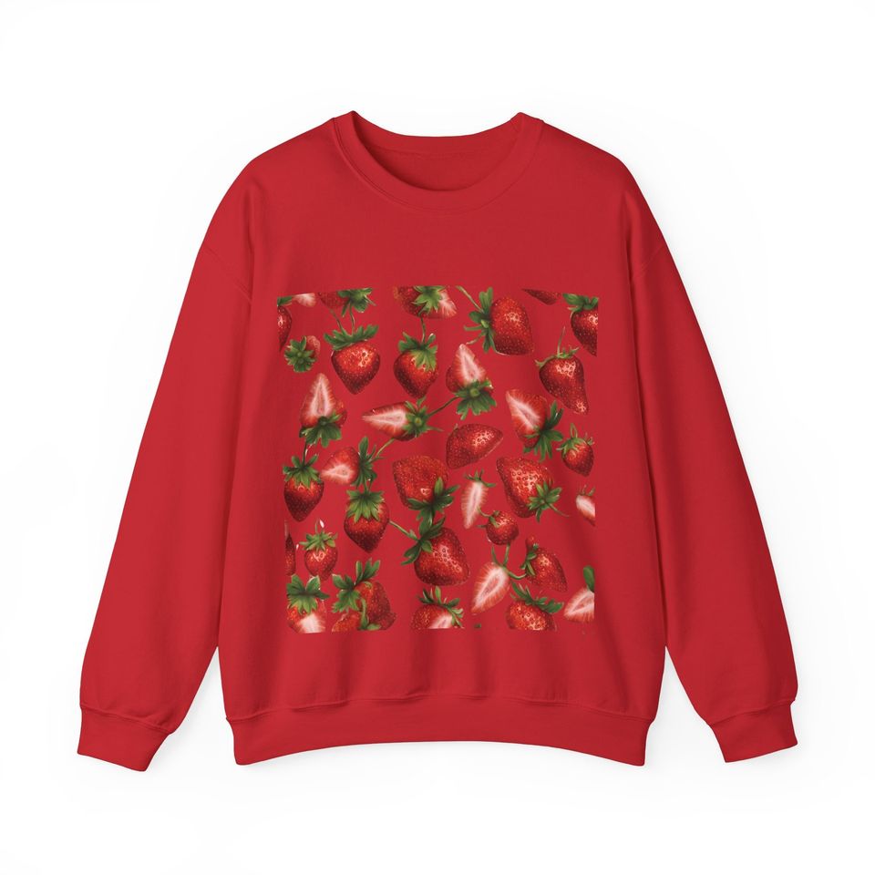 Strawberry Sweatshirt tshirt gift for her  or him comfortable