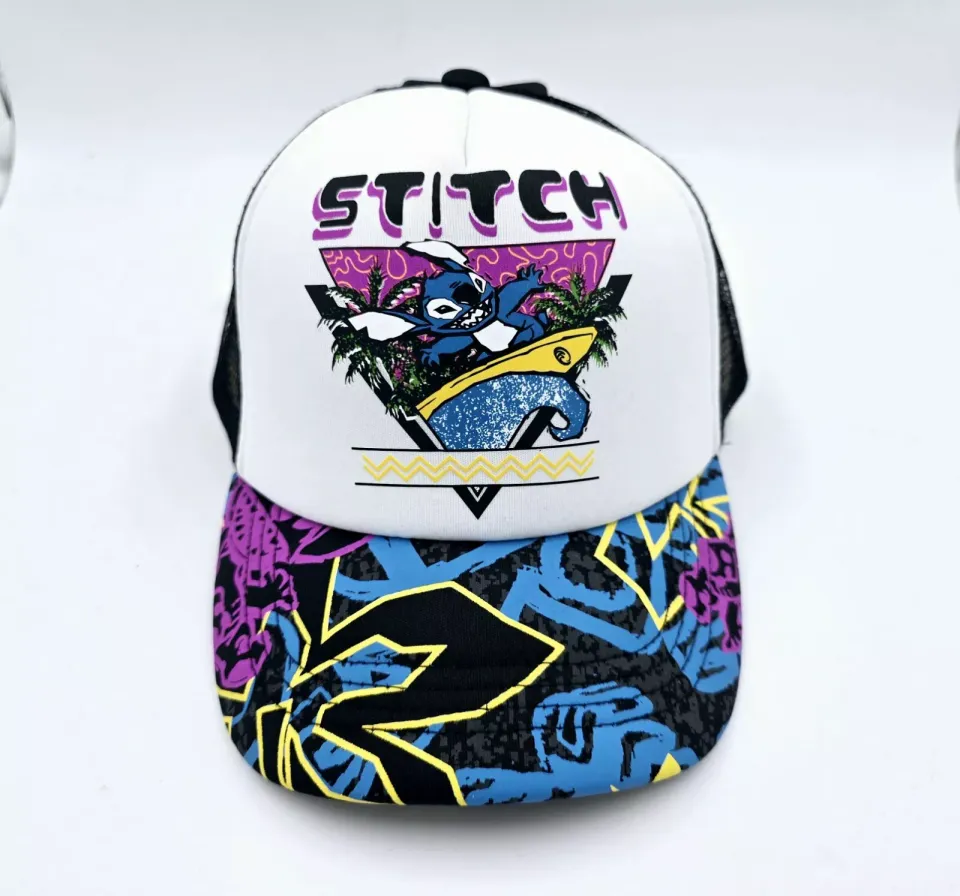 Disney Store Lilo Stitch Kids Baseball Hat Cap Adjustable Strap Back BLACK