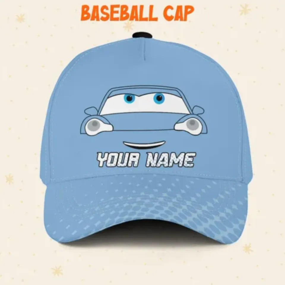 Custom Cars Sally Carrera Face Cap, Disney Castle Family Hat Disney Vacation Hat