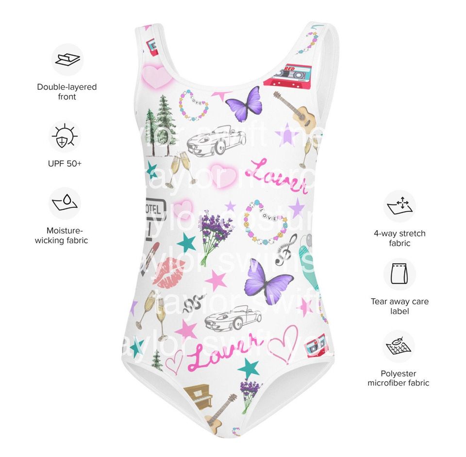 Pink taylor version Style Swimsuit  Swifty Swimsuit