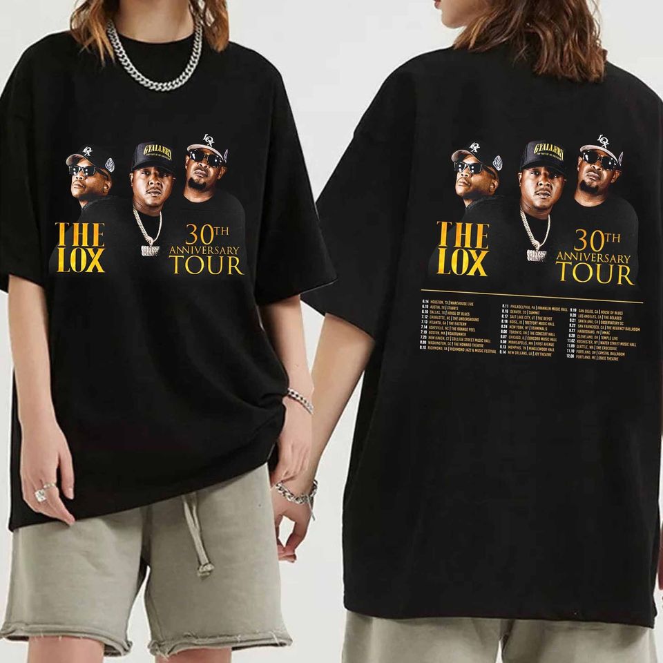 The Lox 30th Anniversary Tour 2024 Double Sided Shirt