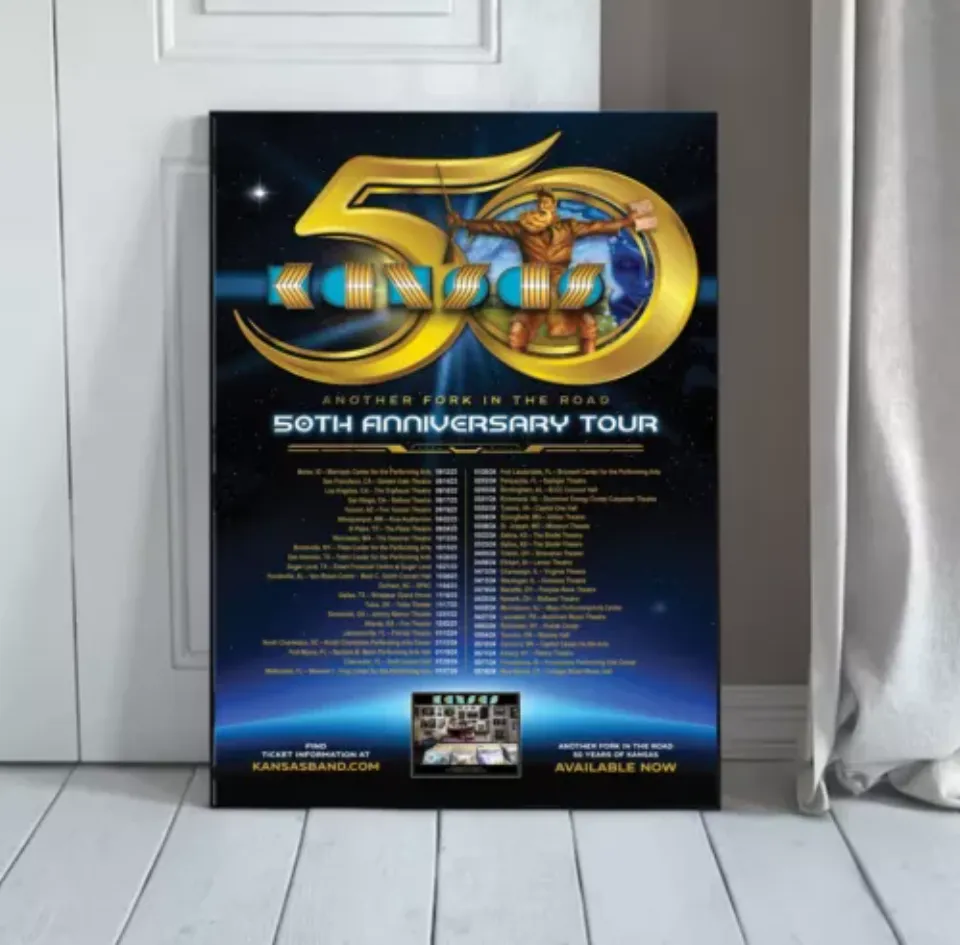 Kansas 50th Anniversary Tour 2024 Poster
