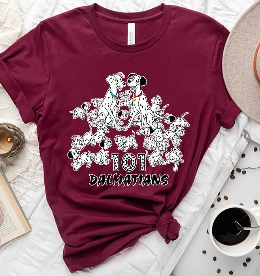 Disney 101 Dalmatians Family Pongo Perdita And Their Puppies  Shirt