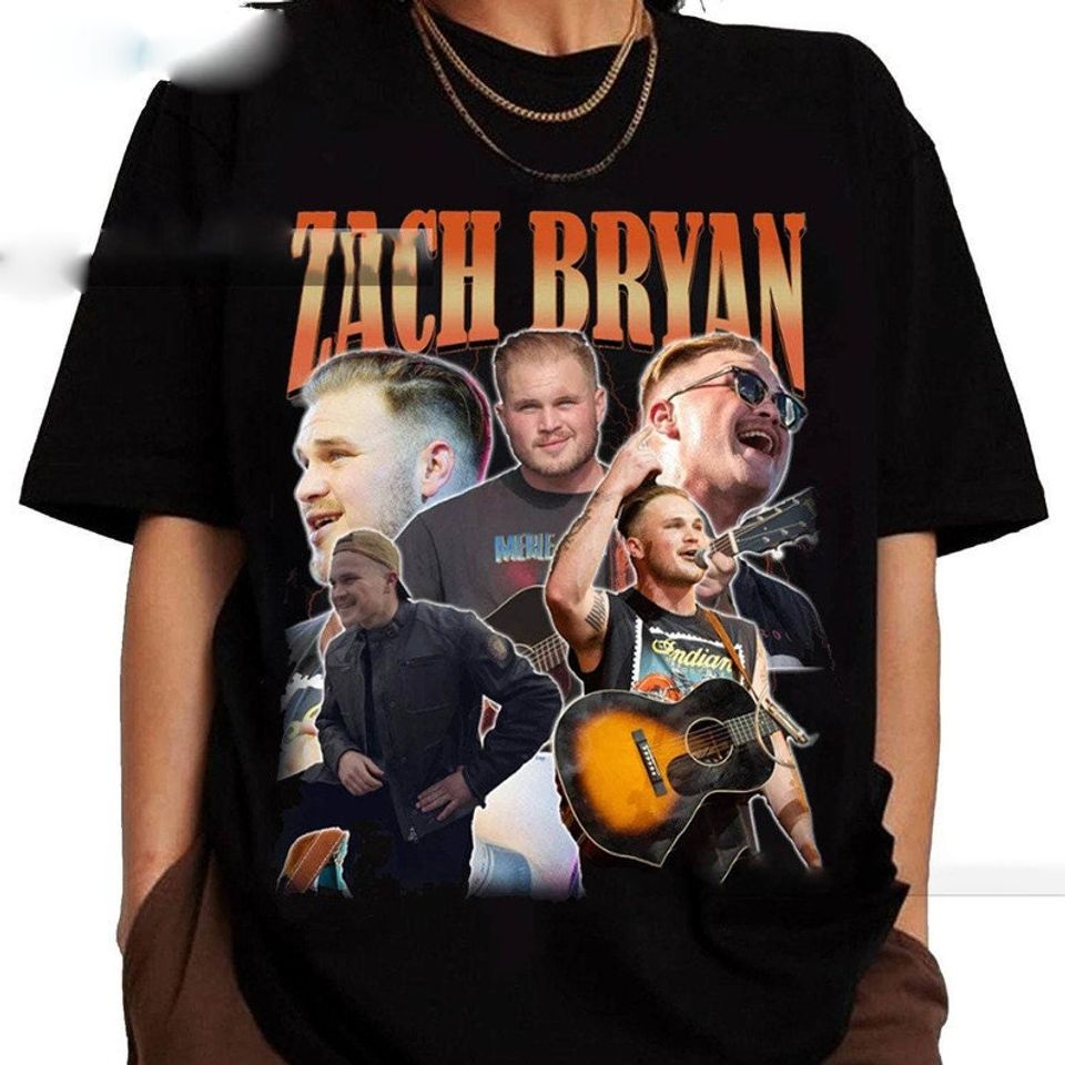Retro Zach Bryan Singer Music Tour 2024 Shirt, The Quittin Time Tour 2024